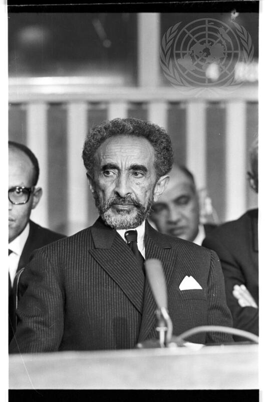 H.I.M Emperor Haile Selassie attending the General Assembly of the United Nations, 1967